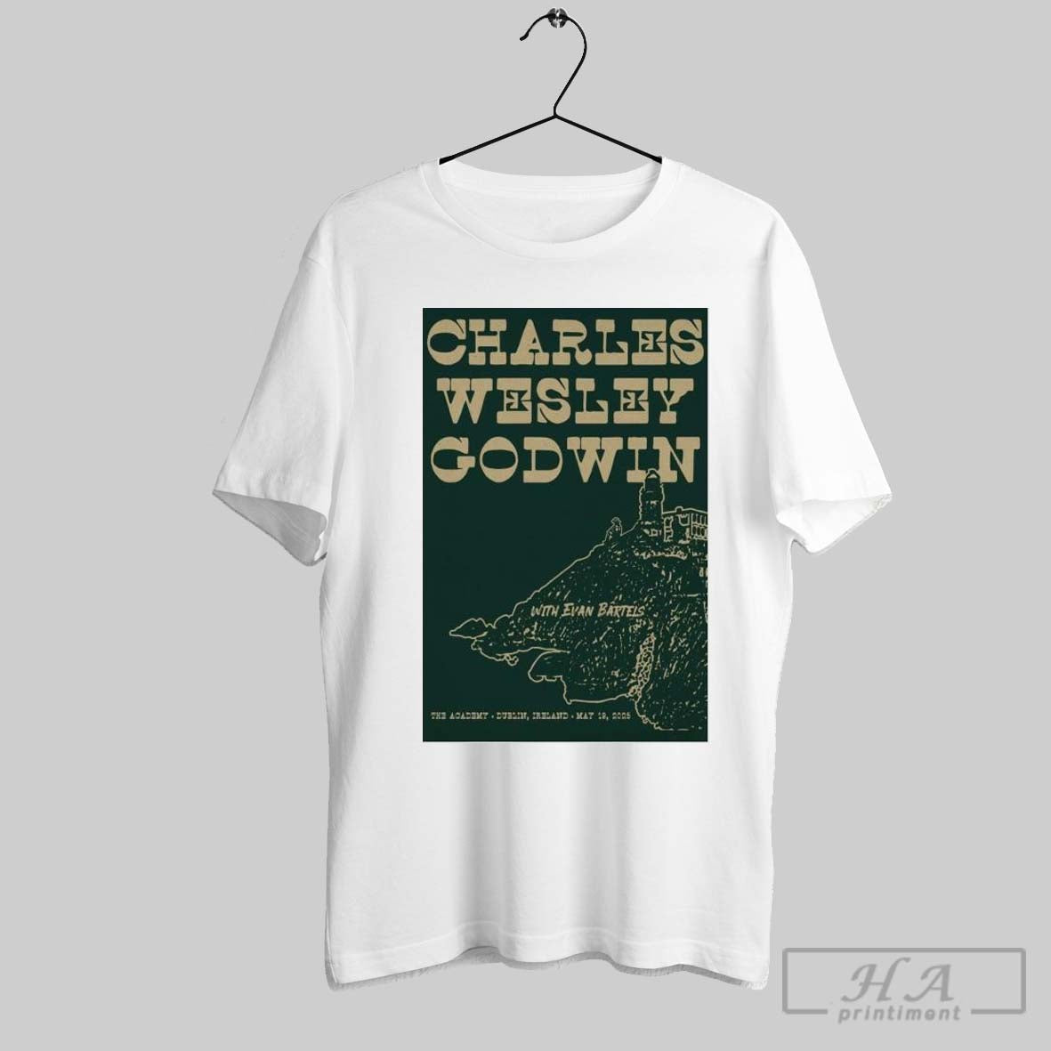 Official Poster Charles Wesley Godwin The Academy Dublin Ireland May 19 2025 Concert T Shirt