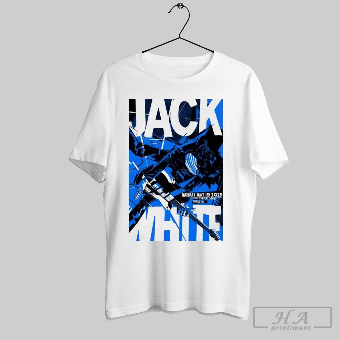Official Poster Jack White Paramount Theatre Seattle Wa May 19 2025 Tour T Shirt