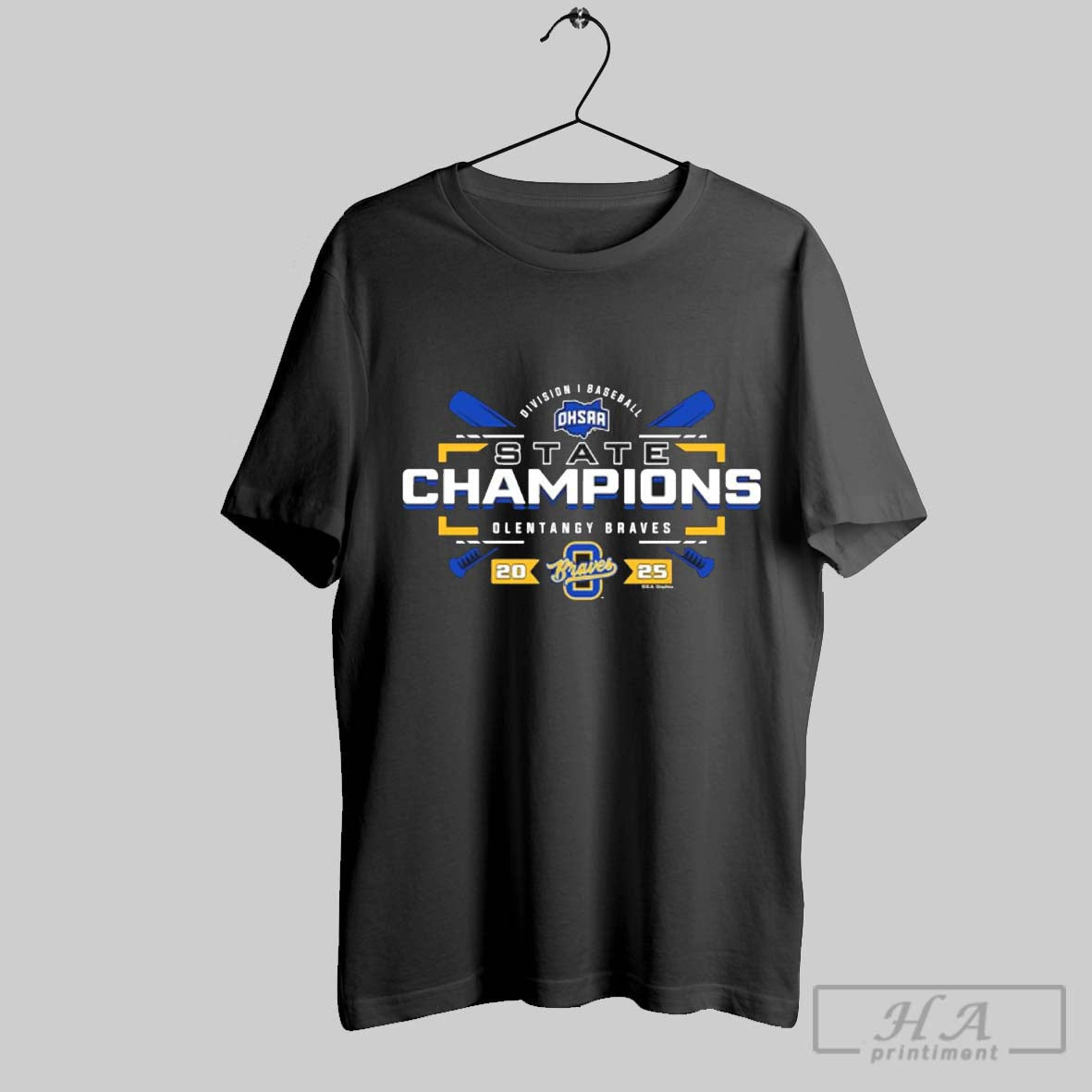 Olentangy Braves 2025 Ohsaa Baseball Division 1 State Champions Shirt