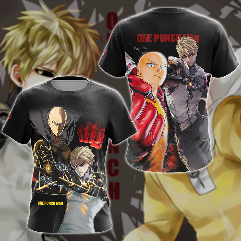 One Punch Man Saitama x Genos Anime Manga 3D All Over Print T-shirts