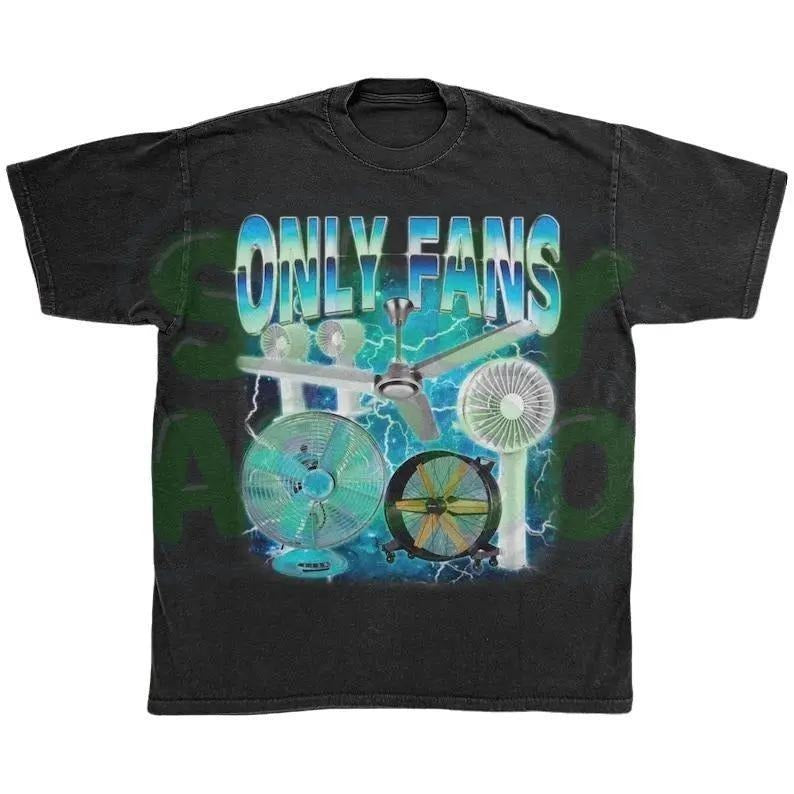 Only Fans Pun T-shirt, Viral Internet Joke Shirt, Funny Meme Graphic Tee for Adults, Sarcastic Parody Top, Unisex Retro Tee Humor Gift