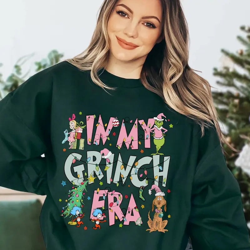 Pink Christmas Sweatshirt, In My Christmas Era T-Shirt, Holiday Season Shirt
