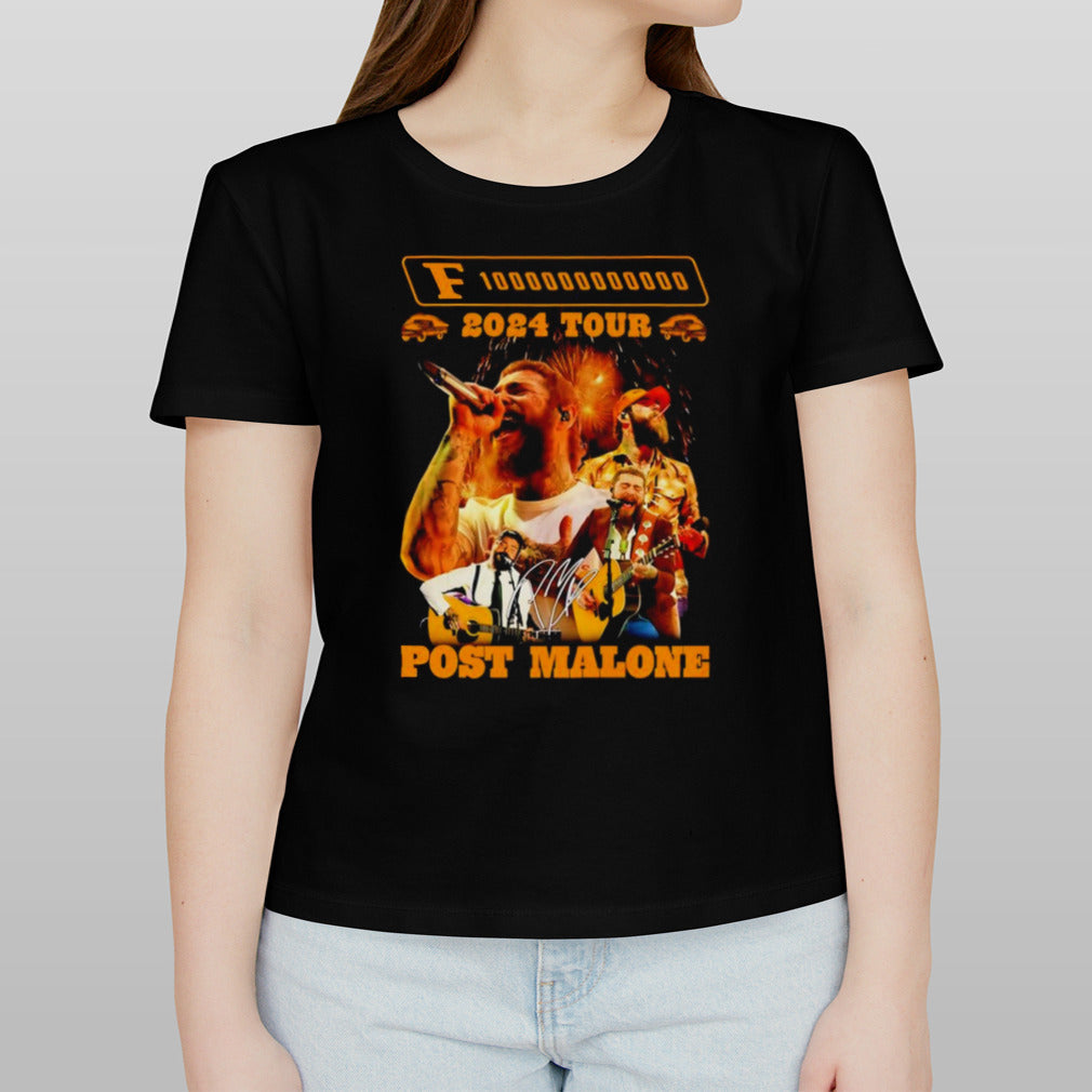 Post Malone 2024 Tour F-1 trillion shirt