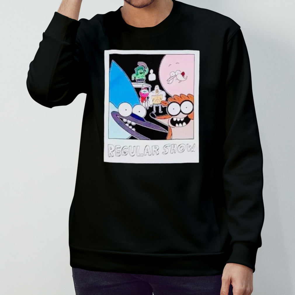 Regular show group instant photo shirts