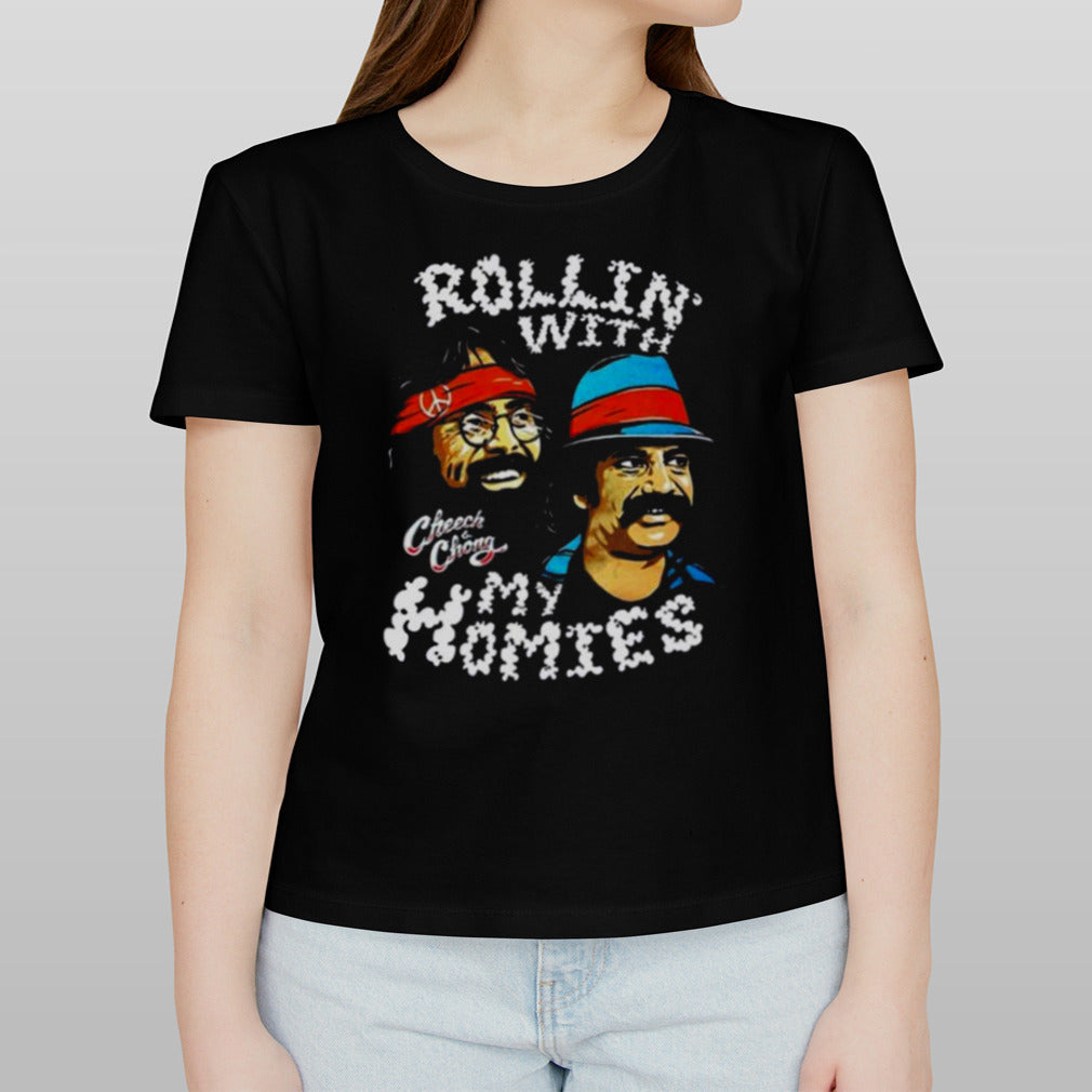 Rollin With My Homie Cheech And Chong Unisex Shirt