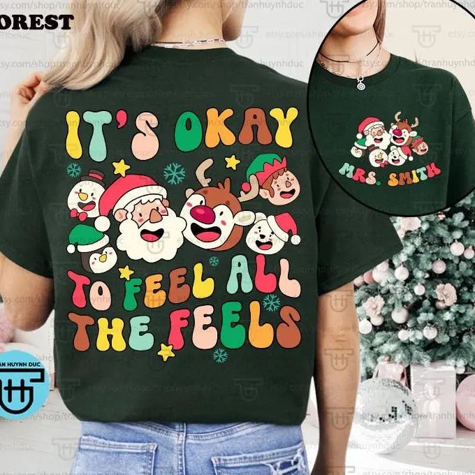 School Psych School Counselor Mental Health Awareness Sweatshirt - Unisex Fabric - Pullover