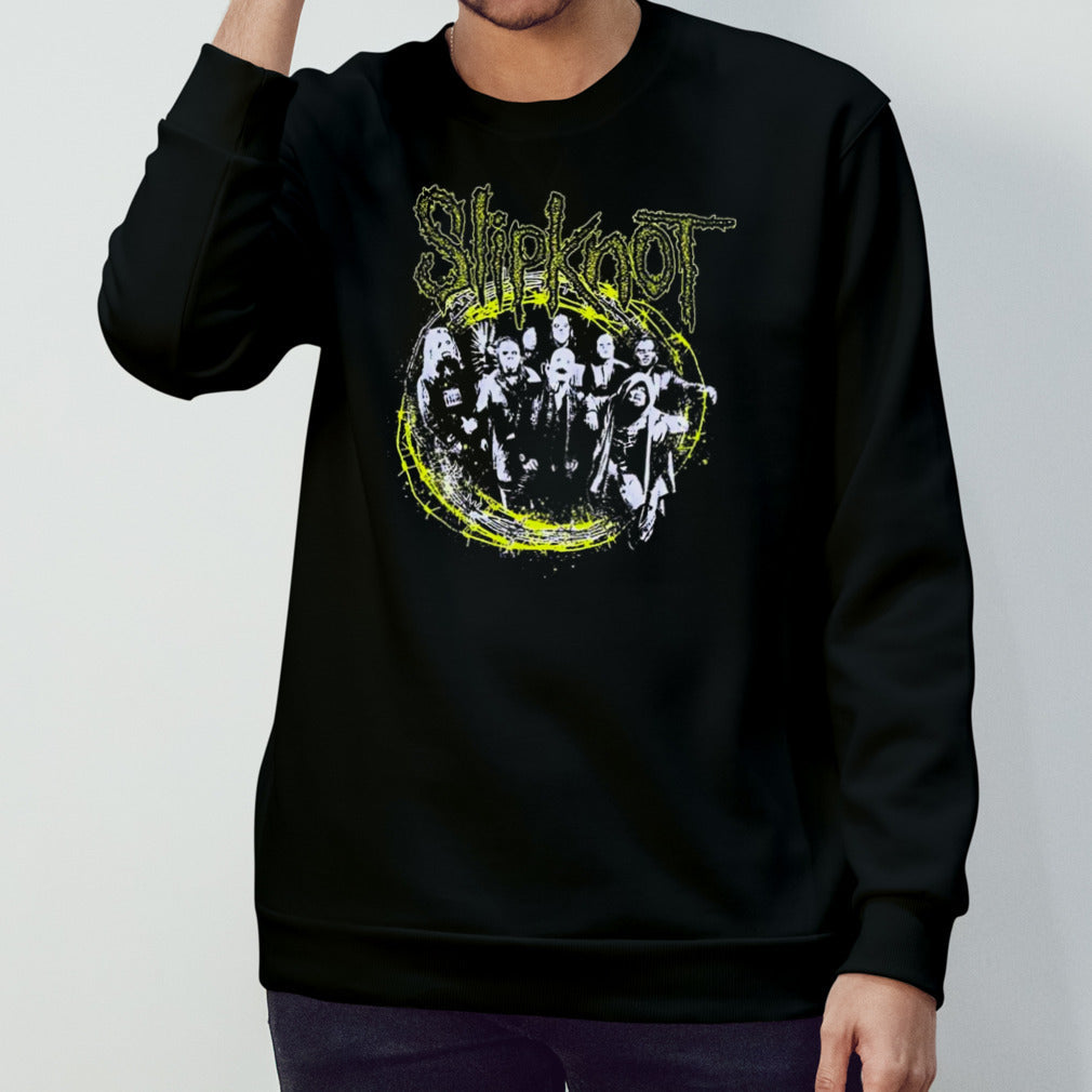 Slipknot Yellow Barb Wire Group Photo T-shirts