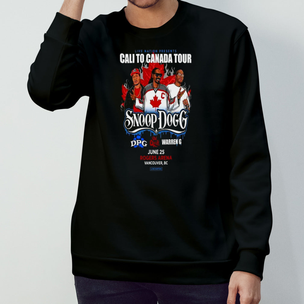 Snoop Dogg And Tha Dogg Live Nation Presents Cali To Canada Tour 2024 On June 25 At Rogers Arena Vancouver BC T-Shirt