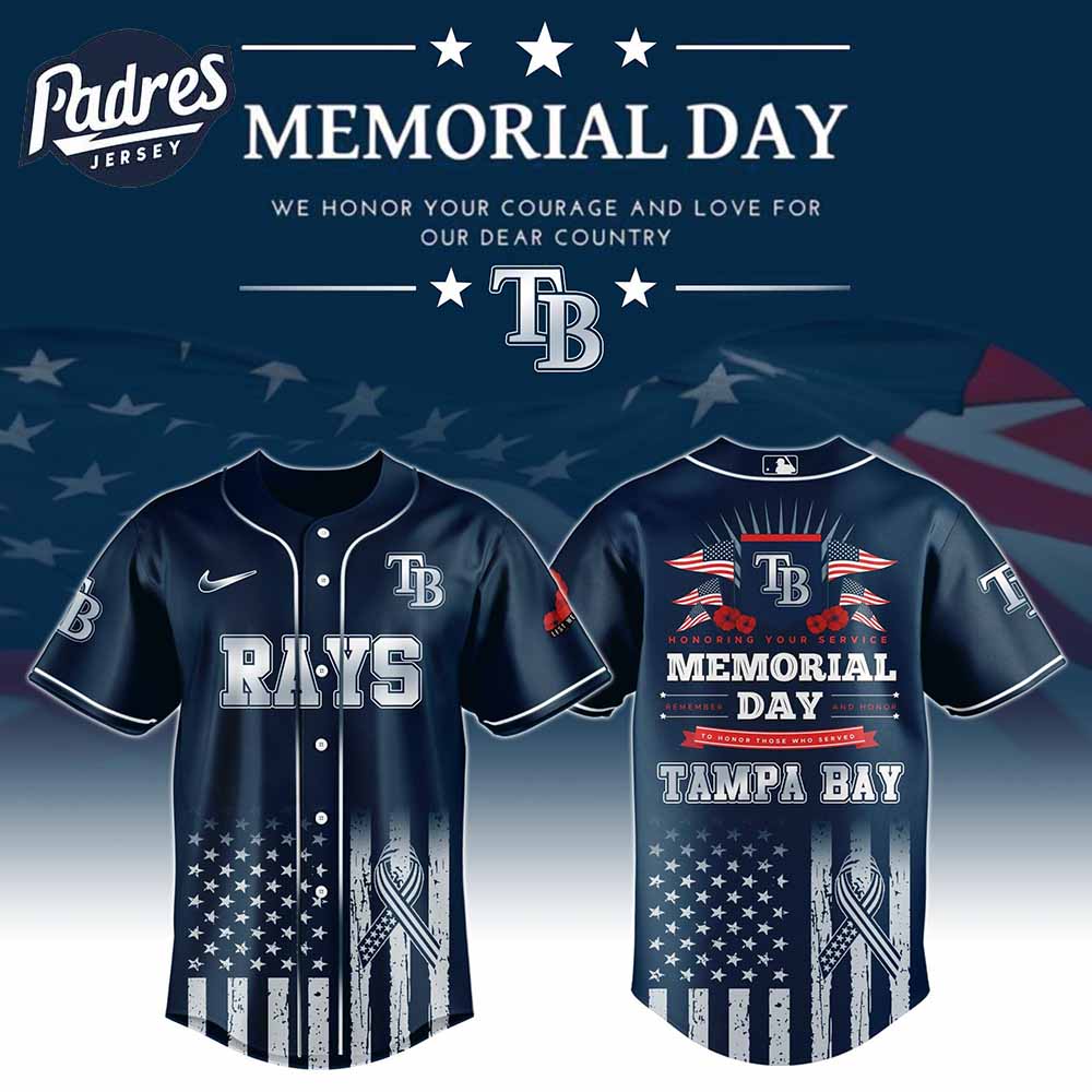 Tampa Bay Rays Special Memorial Day Baseball Jersey - Padres Jersey Oasis: Elevate Your Baseball Style Game