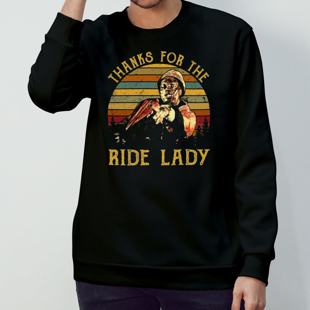 Thanks for the ride lady vintage shirt