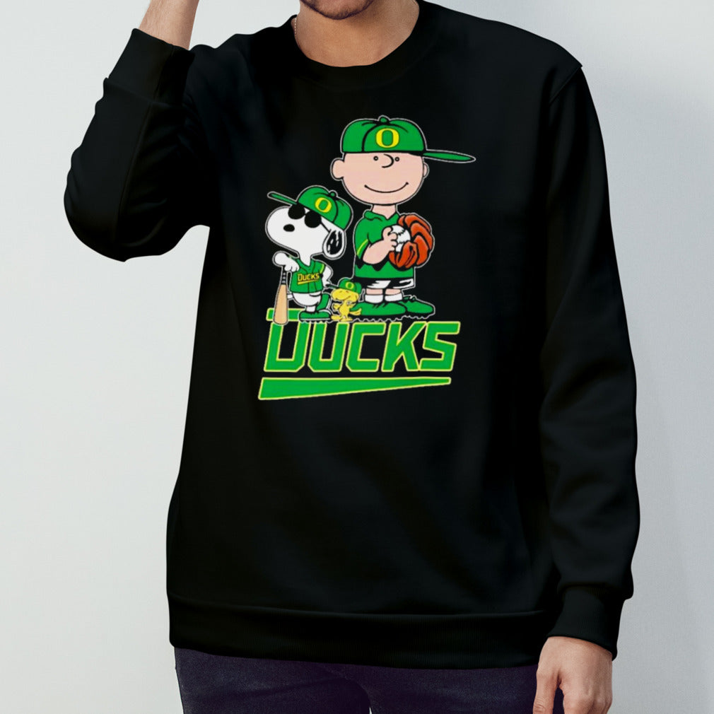 The Peanuts Movie Characters Oregon Ducks Baseball Shirts
