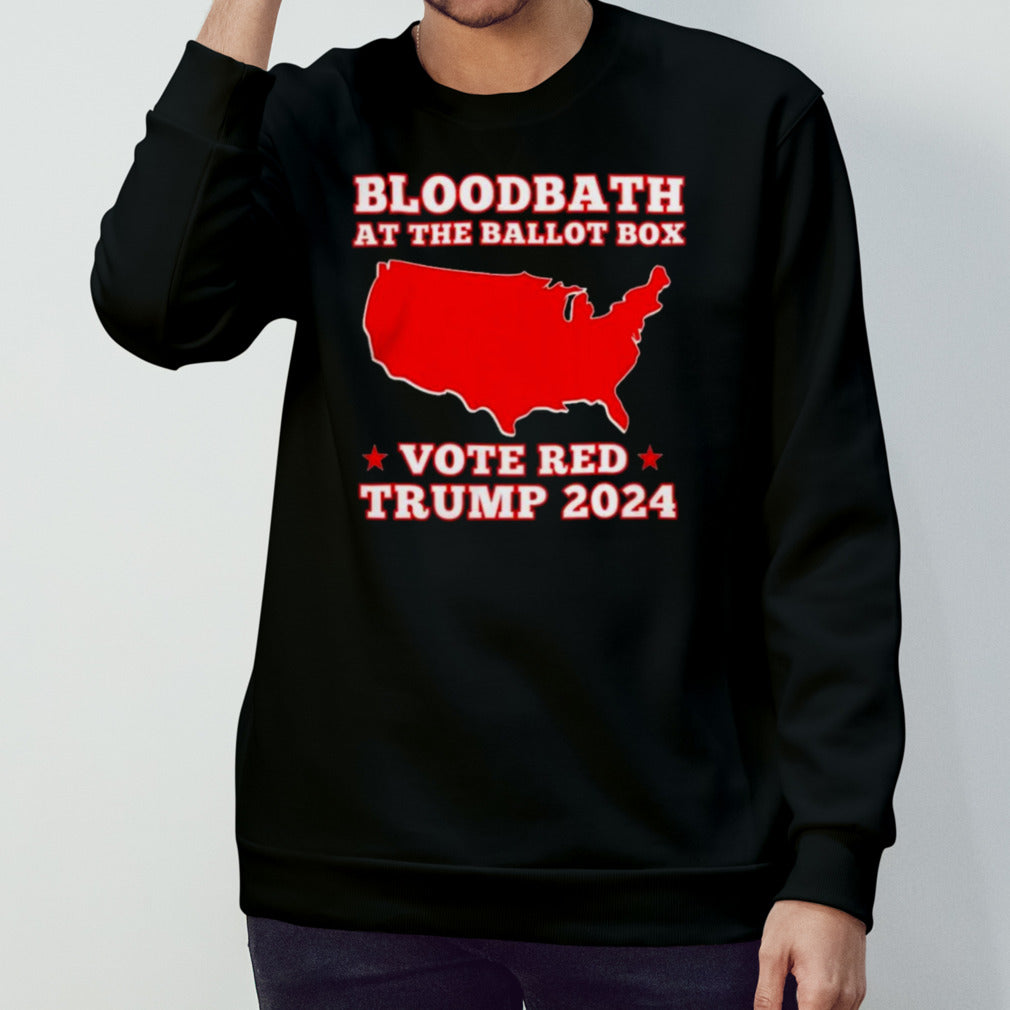 Trump Bloodbath At The Ballot Box 2024 Vote Red Usa Map Maga Shirts