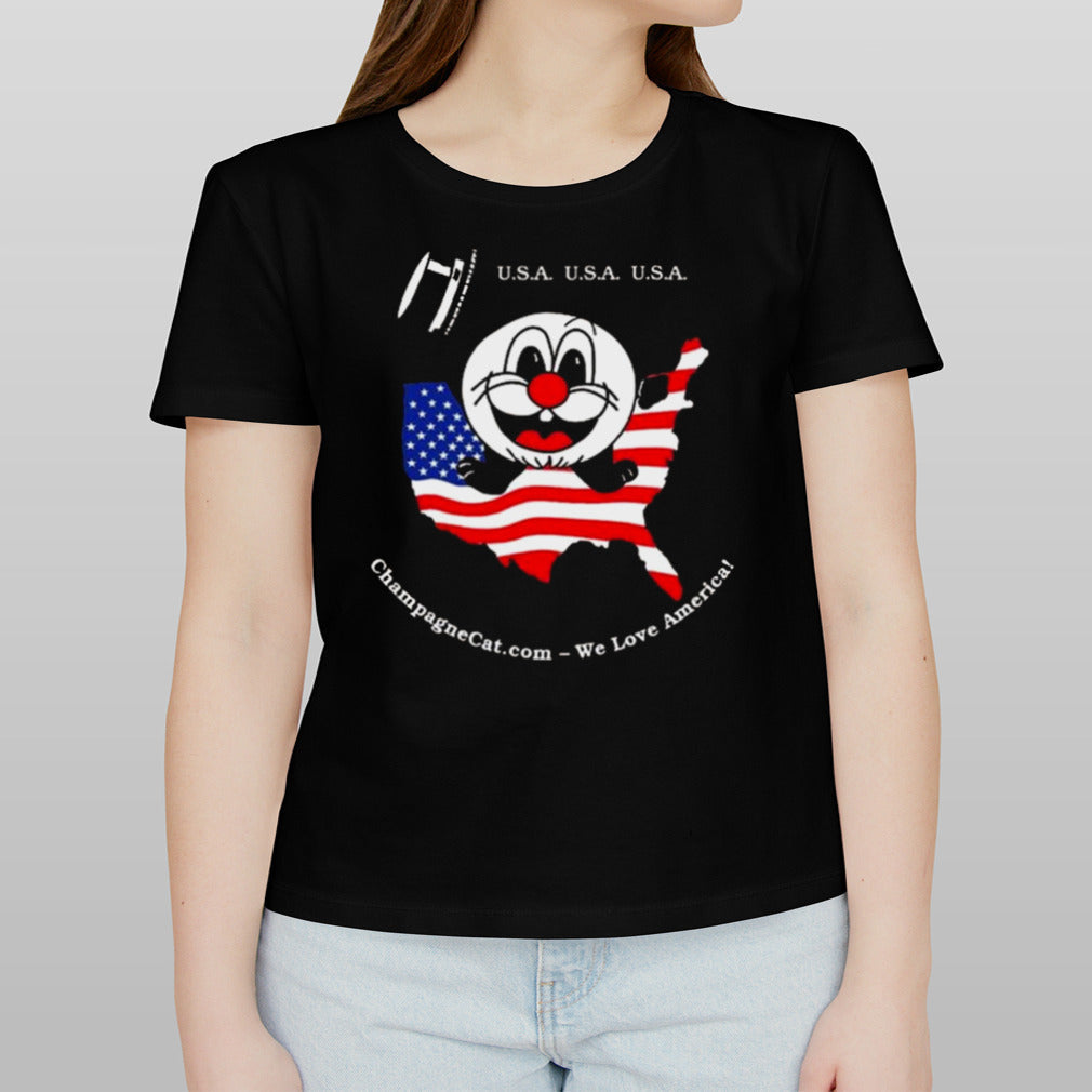 USA USA USA We Love America Champagne Shirt