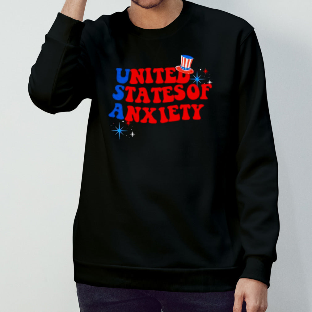 Usa United States Of Anxiety 4th Of July 2024 T-shirt