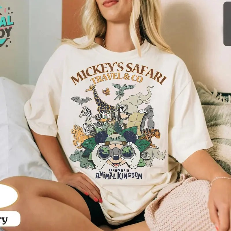 Vintage Animal Shirt, Funny Friends Shirt, Safari Mode Tee, Vacation Holiday