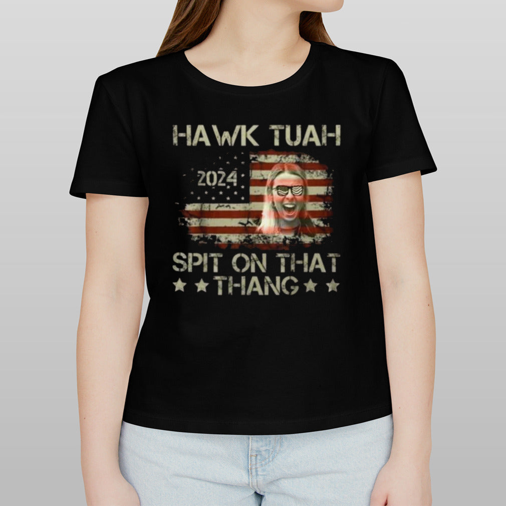 Vintage Hawk Tuah Spit On That Thing Presidential Utah T-shirt
