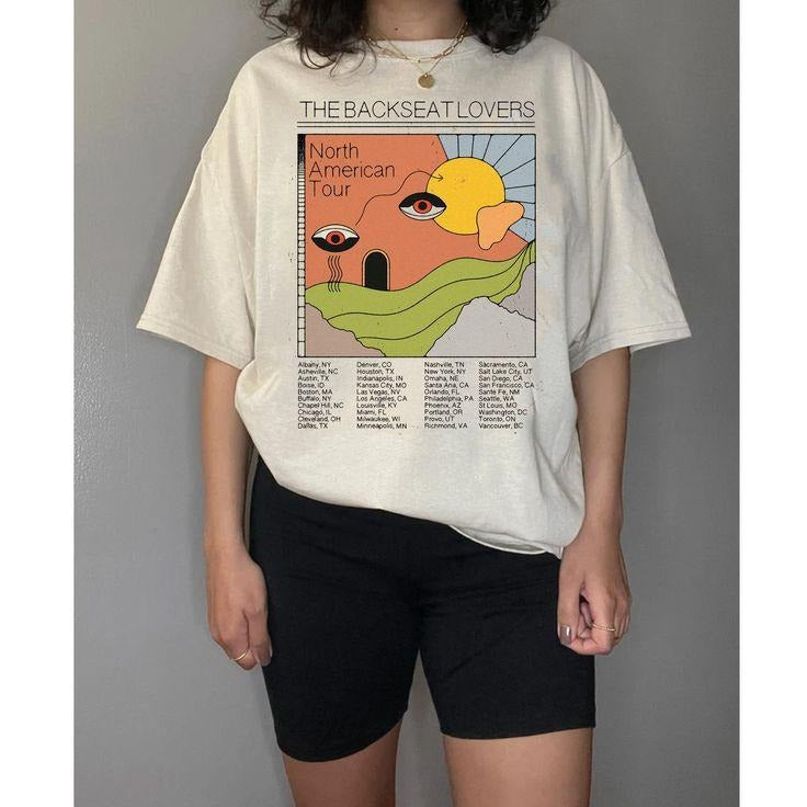 Vintage The Backseat Lovers Unisex Shirt, the Backseat-lovers North America Tour, turning point tour 2022 Unisex Shirt