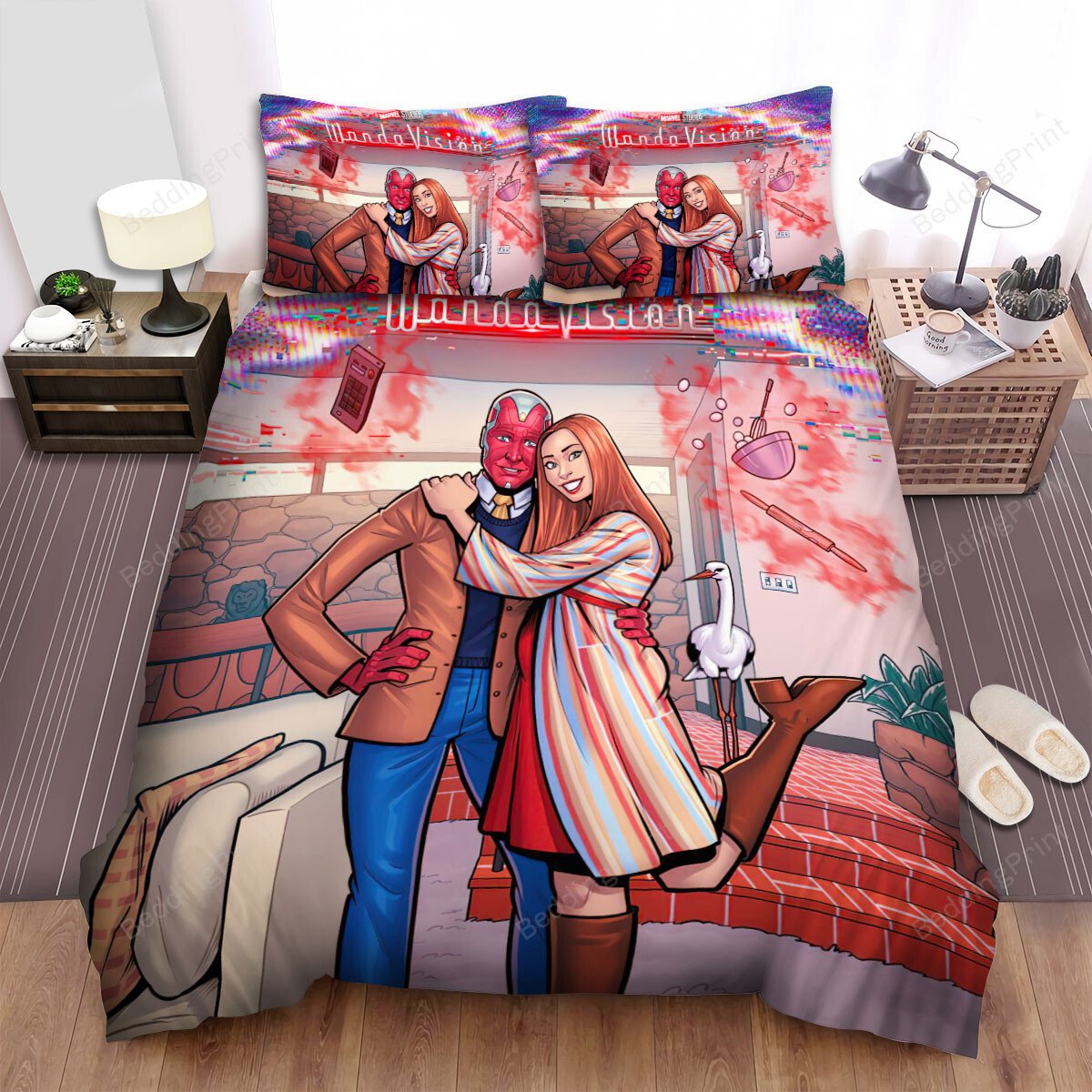 Wandavision Movie Digital Art 1 Bed Sheets Duvet Cover Bedding Setss