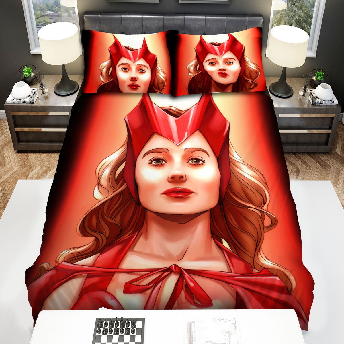 Wandavision Movie Digital Art 4 Bed Sheets Duvet Cover Bedding Setss