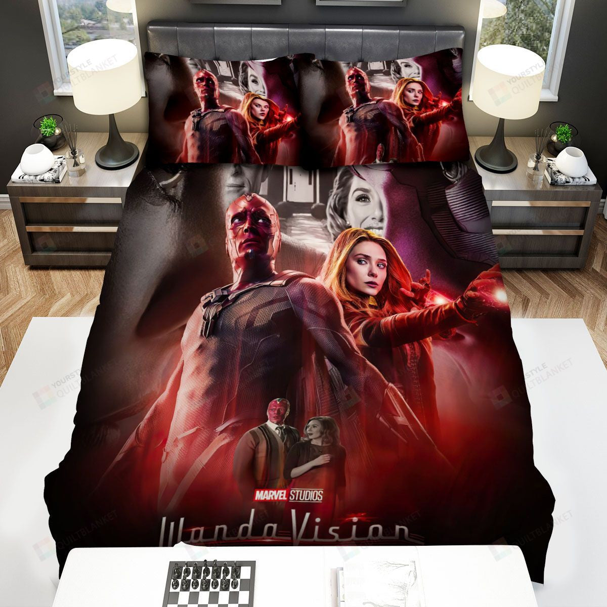 Wandavision Movie Moments Bed Sheets Spread Comforter Duvet Cover Bedding Setss