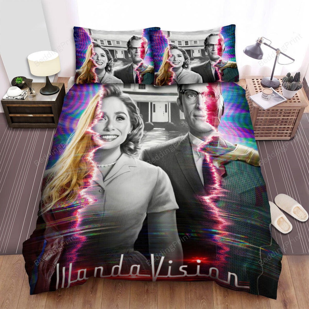 Wandavision Movie Poster 1 Bed Sheets Duvet Cover Bedding Setss