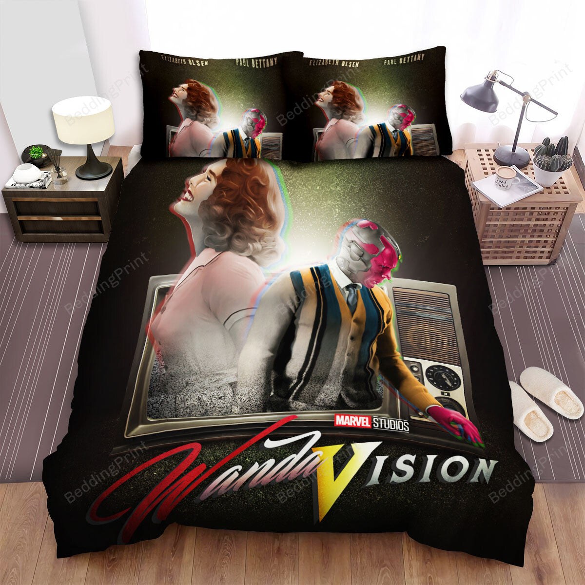 Wandavision Movie Poster 3 Bed Sheets Duvet Cover Bedding Setss
