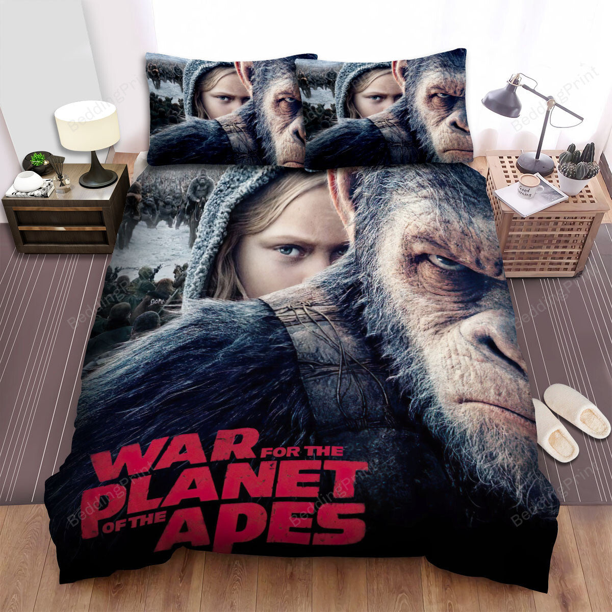 War For The Planet Of The Apes s(2017s) Movie Poster Bed Sheets Duvet Cover Bedding Sets 7396s