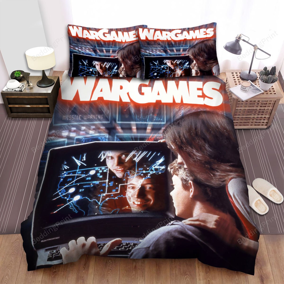 Wargames s(1983s) Poster Movie Poster Bed Sheets Duvet Cover Bedding Sets 7250s
