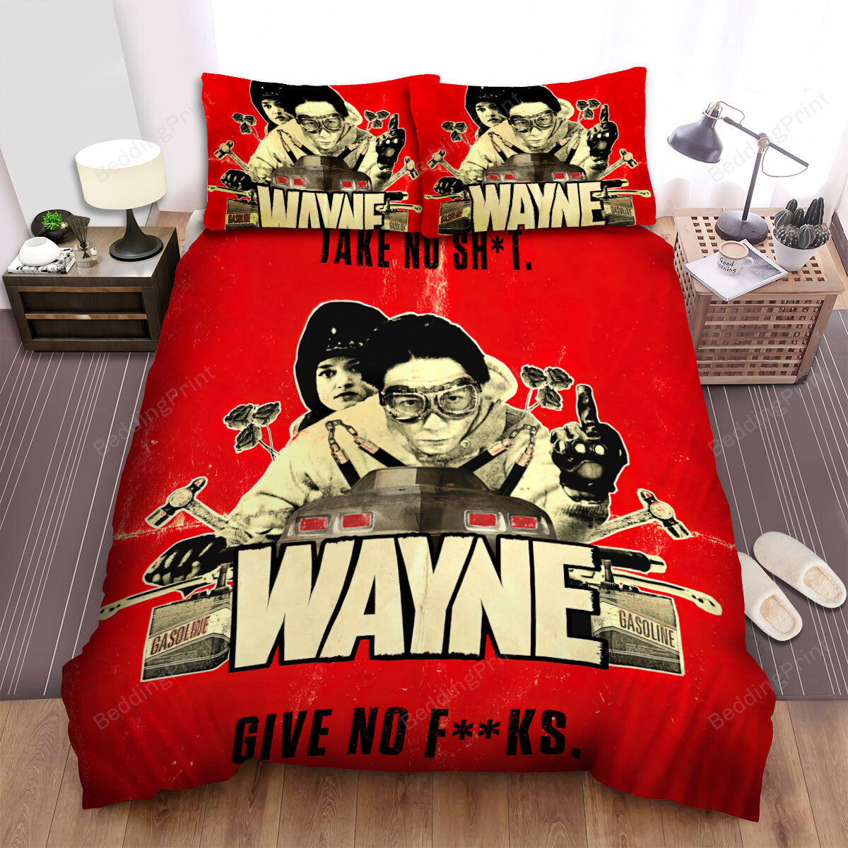 Wayne Movie Poster 2 Bed Sheets Duvet Cover Bedding Setss