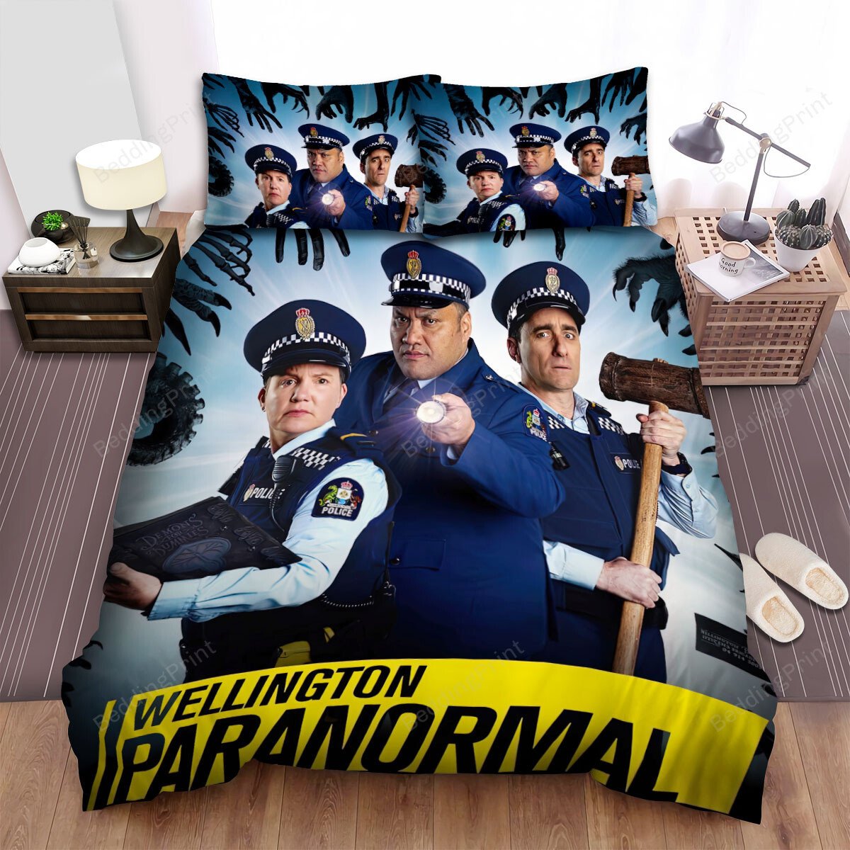 Wellington Paranormal Movie Poster 3 Bed Sheets Duvet Cover Bedding Setss