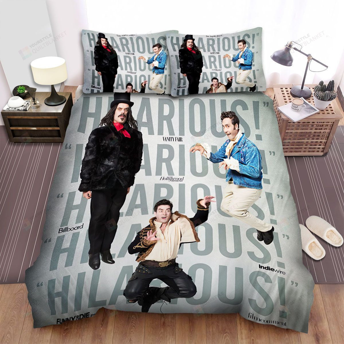 What We Do In The Shadows Movie Poster 2 Bed Sheets Spread Comforter Duvet Cover Bedding Setss