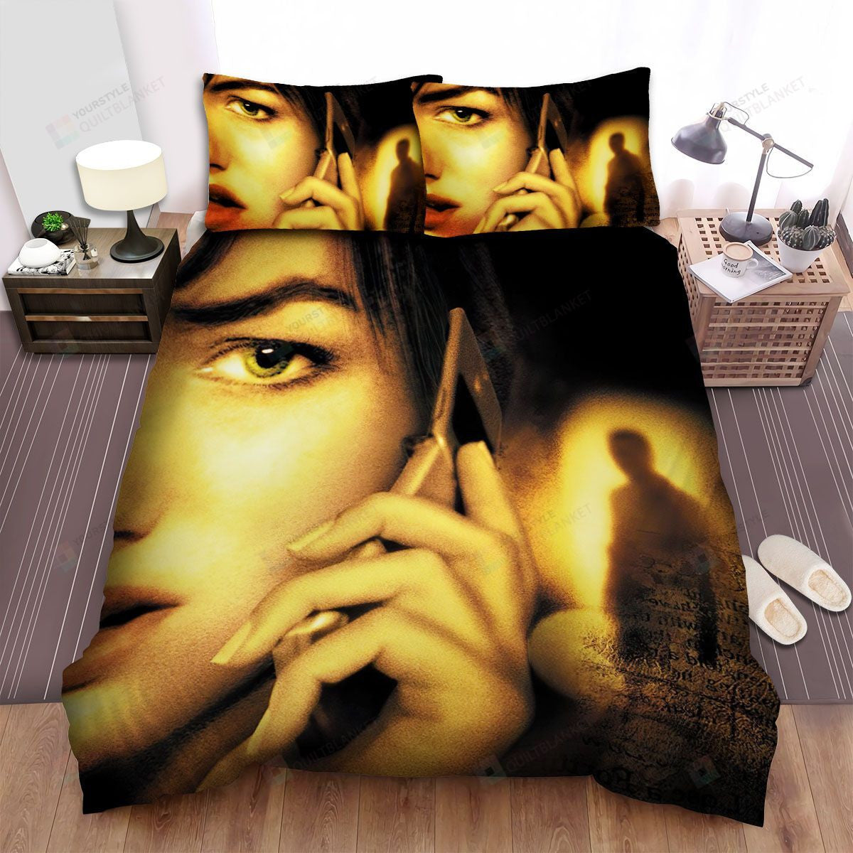 When A Stranger Calls Movie Poster Bed Sheets Spread Comforter Duvet Cover Bedding Setss