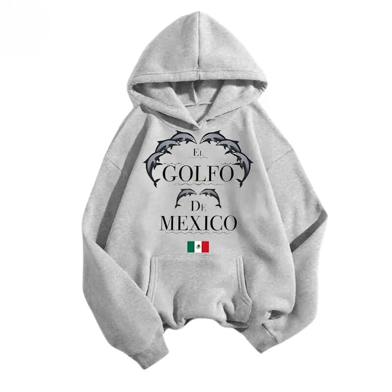 El Golfo De Mexico Hoodie/Sweatshirt(No Hood)/T-Shirt, For Men/Women - Unisex Style, 100% Cotton, Pullover unisex hoodie