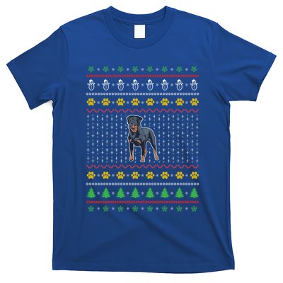 An Awesome Rottweiler Ugly Christmas Design Funny Gift T-Shirt