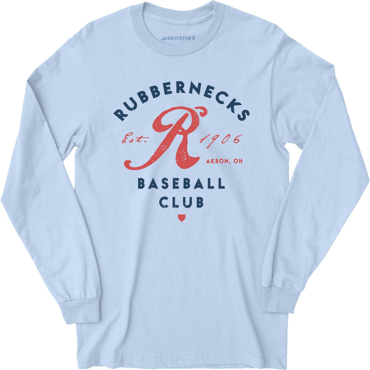 Akron Rubbernecks - Ohio - Vintage Defunct Baseball Teams - Long Sleeve T-Shirt