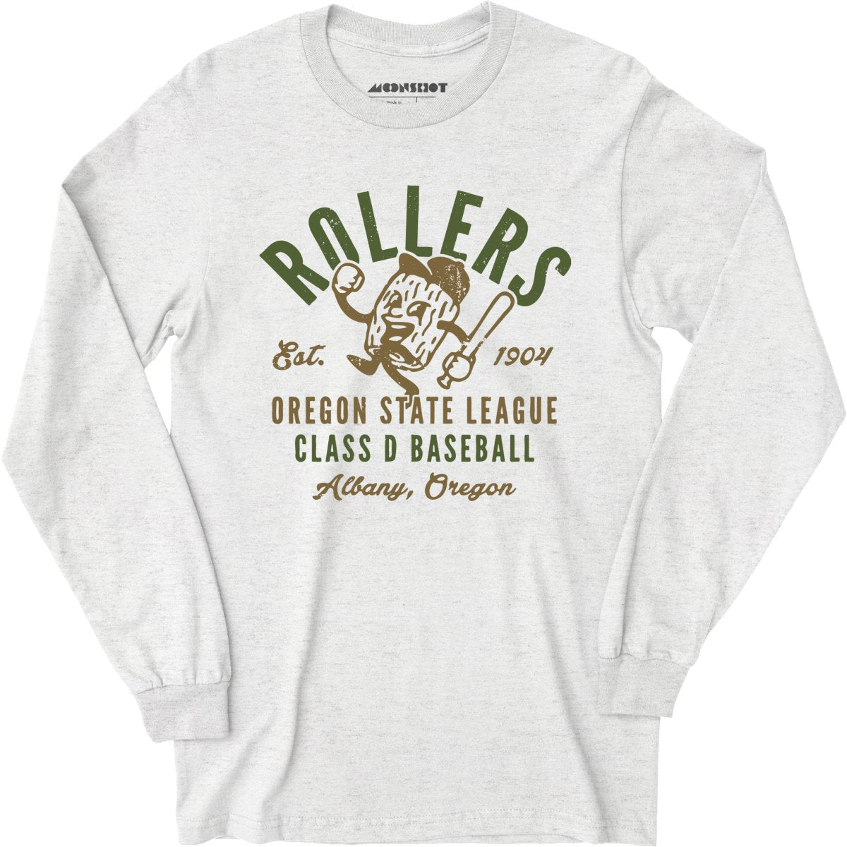 Albany Rollers - Oregon - Vintage Defunct Baseball Teams - Long Sleeve T-Shirt