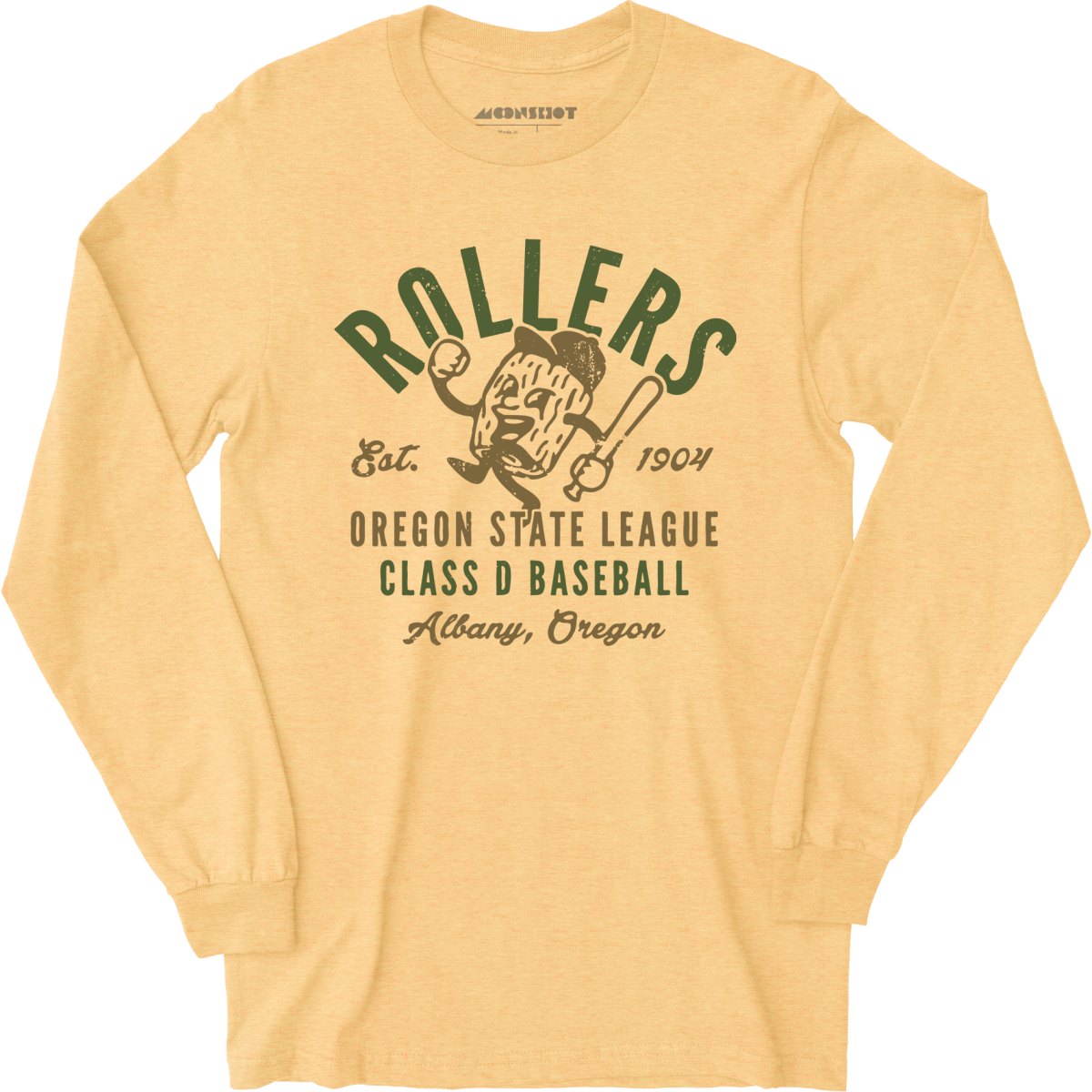Albany Rollers - Oregon - Vintage Defunct Baseball Teams - Long Sleeve T-Shirt