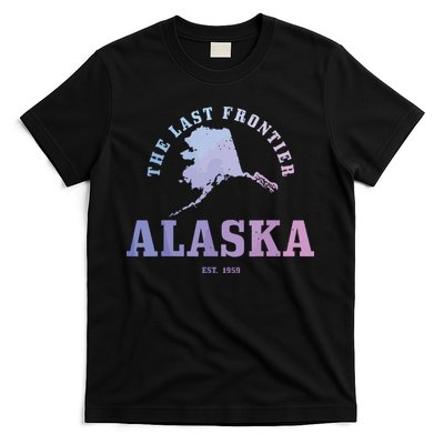 Alaska The Last Frontier State Map Est 1959 Vintage T-Shirt