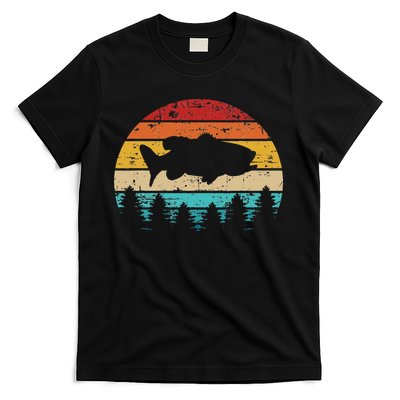 Bass Fishing Fish Vintage Retro T-Shirt