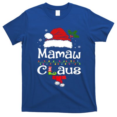 Christmas Pajamas Santa Claus Xmas Funny Gift Mamaw Claus Gift T-Shirt