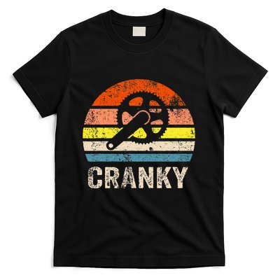 Cranky Vintage Sun Funny Bicycle Lovers Cycling Cranky T-Shirt