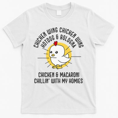 Chicken Wing Chicken Wing Song Lyric Hot Dog Bologna T-Shirt