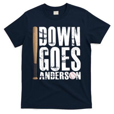 Down Goes Anderson Baseball T-Shirt
