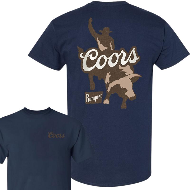 Coors Banquet Rodeo Bull Rider Front and Back T-shirt, Unisex T-shirt, For Men, For Women
