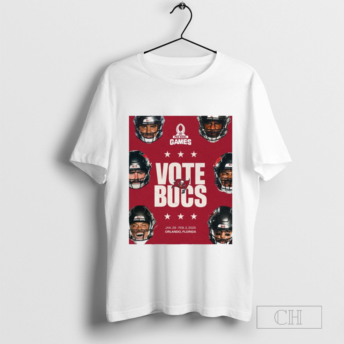 Tampa Bay Buccaneers 2025 Pro Bowl Vote Orlando Florida T-Shirt