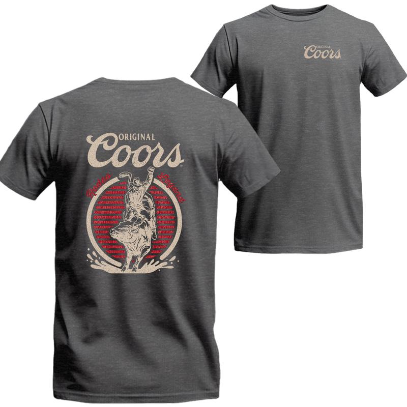 Original Coors Rodeo Legend Double Sides Beer Logo T-shirt, Gifts for Him, Unisex T-shirt For Men, For Women, The Best Choice