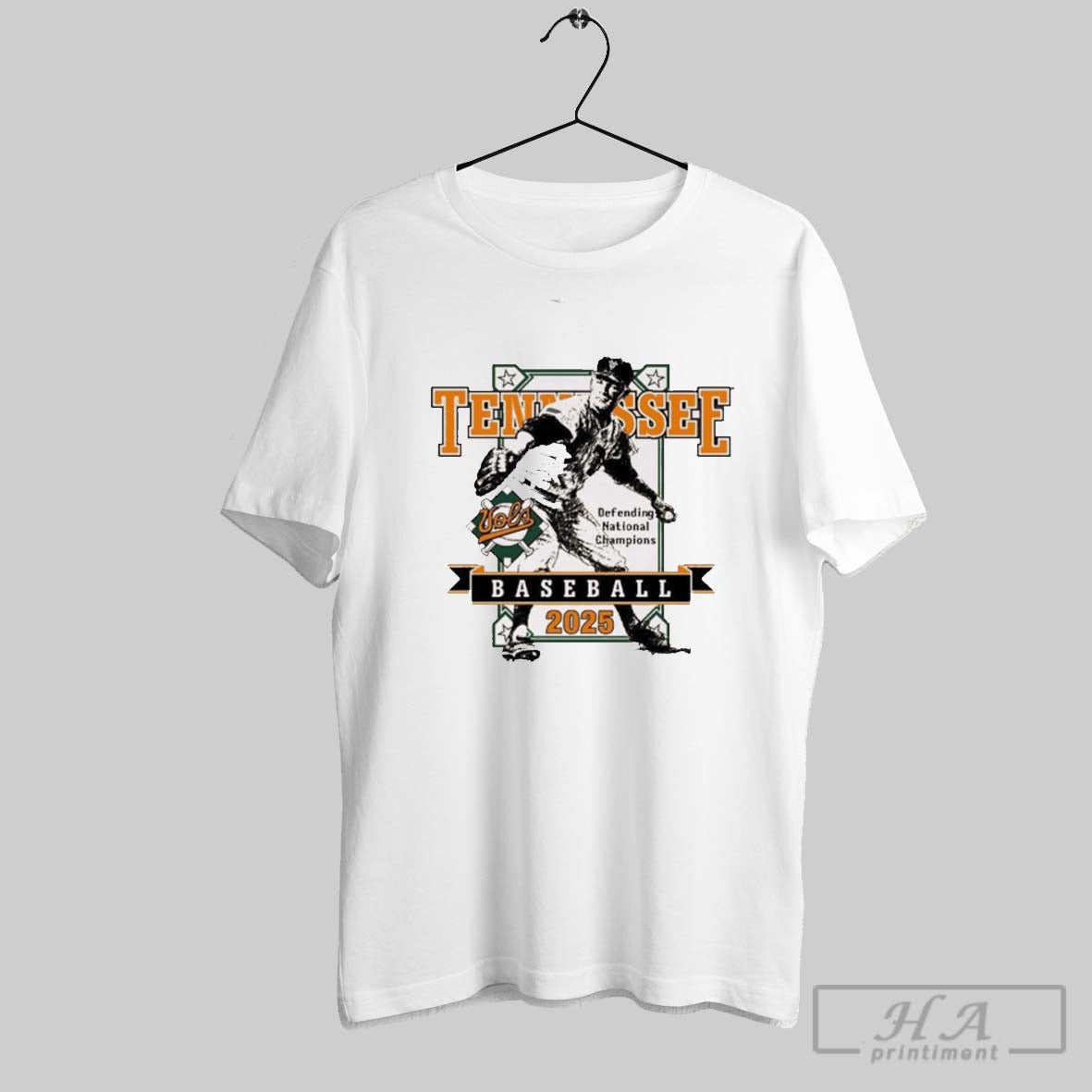 Tennessee Vols Baseball 2025 Opening Day Defending National Champions T Shirt