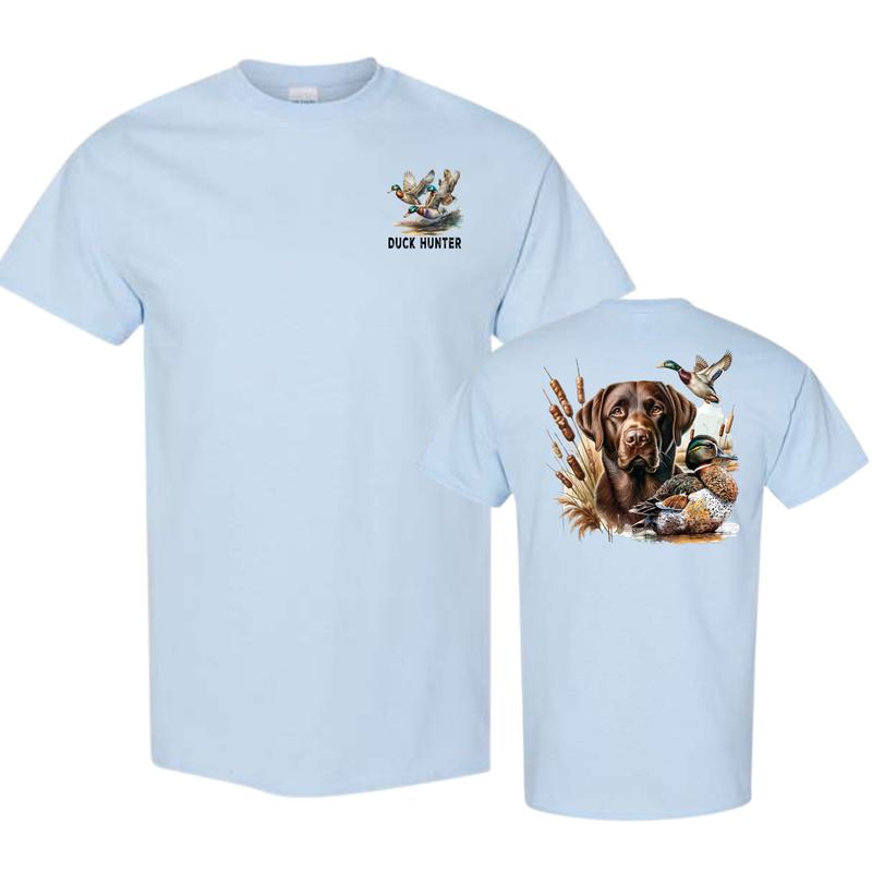Duck Hunter Double-Sided T-shirt, Trendy Hunting Tee for Men and Women, Perfect Outdoor Gift