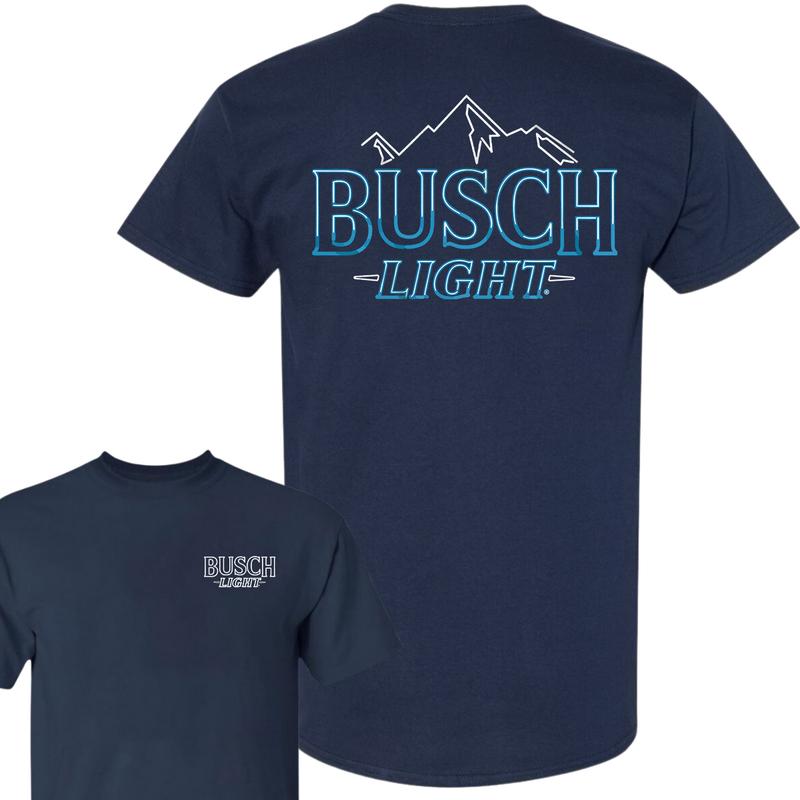 Busch Light Neon Sign Logo T-Shirt, Full Color T-Shirt, Unisex T-Shirt, For Men, For Women