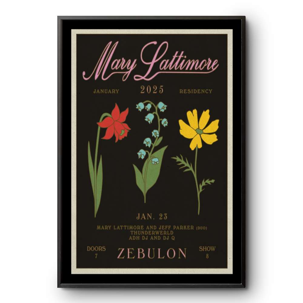 Poster Mary Lattimore January 23 2025 Los Angeles CA